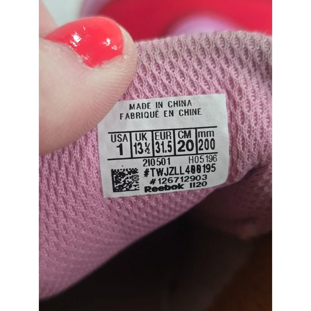 REEBOK Peppa Pig Classic Jogger 3‎ Pink Red Kids Sneakers Shoes Toddler Sz US 1
